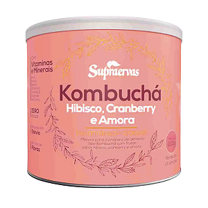 Kombuchá Hibisco, Cranberry e Amora 200g - Supraervas