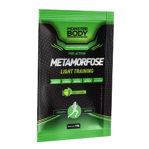Metamorfose Light Pré-Treino Limão 10g -  Monster Body - Supraervas