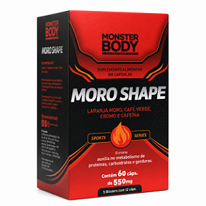 Moro Shape Monster Body com Cafeína e Cromo 60 Cápsulas