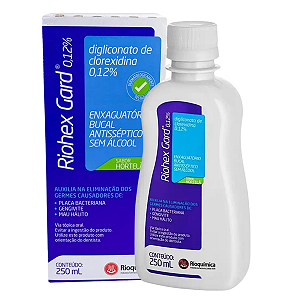 Enxaguante Bucal Riohex Gard 0,12%  250mL Hortelã - Rioquímica