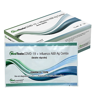 MedTeste Covid-19 + Influenza H1N1 Ag Combo Caixa C/25 - MedLevensohn
