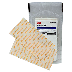 Curativo Steri-Strip Ponto Falso 12mm x 100mm C/6  Tiras - 3M