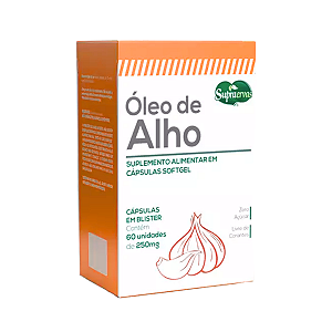 Óleo de Alho 400mg  60 caps - Supraervas