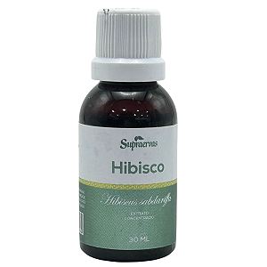 Extrato Fluído Concentrado de Hibisco 30 ml - Supraervas
