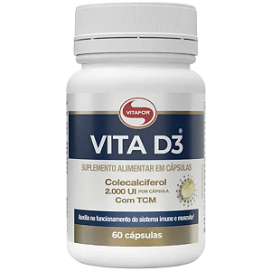Vita D3 2.000UI - 60caps - Vitafor
