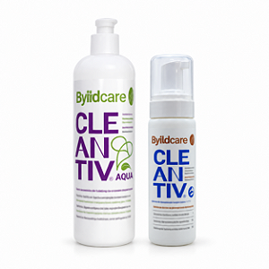 Cleantiv Limpeza Antisséptica com PHMB Byildcare – Espuma 150 ml ou Solução Aqua 350 ml
