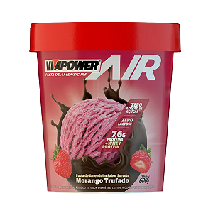 Pasta de Amendoim Sorvete de Morango Trufado 600g - Vitapower - Vitafor