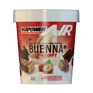 Pasta de Amendoim com Whey Protein Buenna Trufada 600g – Vitafor