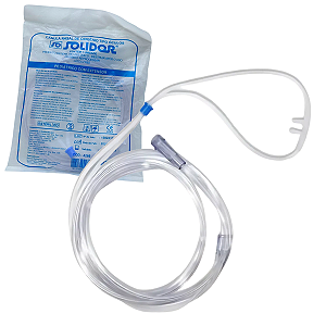 Cateter Nasal de Oxigênio Tipo Óculos Pediátrico C/ Extensor - Solidor