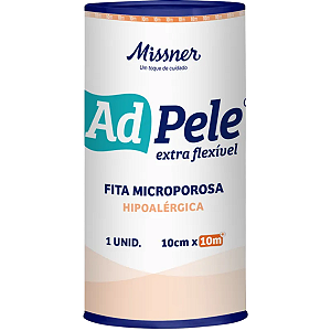 Fita Microporosa Extra Flexível 10cm x 10m - Ad Pele - Missner