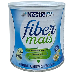 FiberMais Suplemento Alimentar de Fibras Sem Sabor - Lata 260g - Nestlé