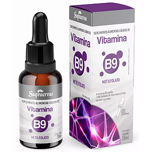 Vitamina B9 Metifolato 30ml - SupraLab - Supraervas