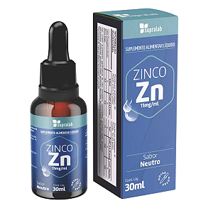Zinco em Gotas Sabor Neutro 30ml - Supra Lab - Supraervas