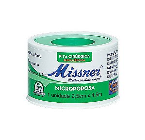 Fita Micropore 2,5cm x 4,5m - Missner