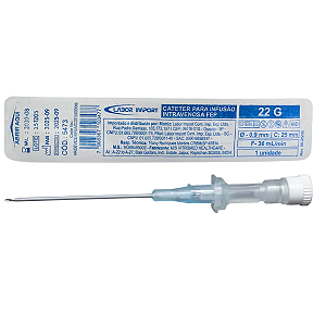 Cateter Intravenoso Periférico 22G - Unidade - Labor Import