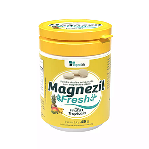 Magnezil Fresh Sabor Frutas Tropicais 30 Pastilhas – SupraErvas