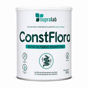 Constflora Fibras Prebióticas com Psyllium e Inulina 300g SupraLab