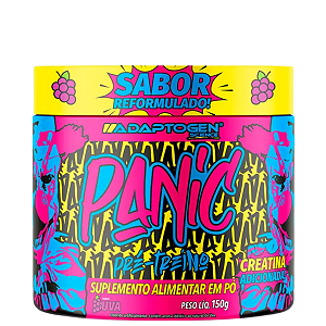 Pré-Treino Panic C/ Creatina Sabor Uva 150g - Adaptogen