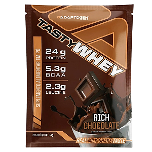 Tasty Whey Chocolate Suíço 36 g – Adaptogen
