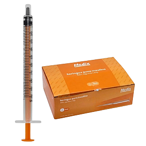 Seringa 1 ml Sem Agulha Luer Slip (LS) Zero Resíduo – Medix