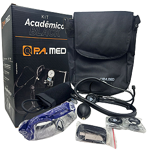 Kit Acadêmico Linha Black - Preto - P.a Med