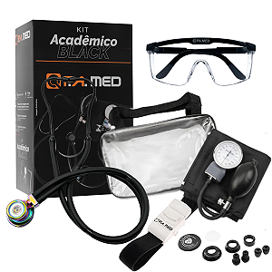 Kit Acadêmico Linha Black - Preto Rainbow - P.a Med