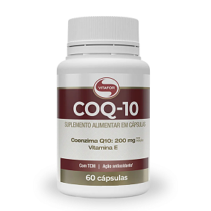 Coenzima Q10 + Vitamina E 60 cap (200mg por porção)- Vitafor