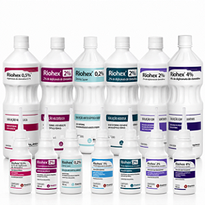 Clorexidina Riohex Rioquímica Antisséptico Aquosa Alcoólica Degermante