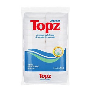 Algodão Hidrófilo Quadrado 95g - Topz