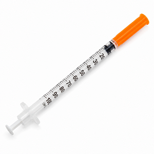 Seringa Insulina Venper 1ml 100UI Agulha Fixa 6mm x 0,25mm