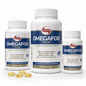 Omegafor Plus Vitafor Ômega 3 TG Alta Concentração | RareMed