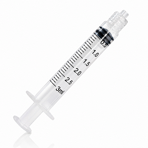 Seringa Descartável Luer Lock 3ml SR Sem Agulha