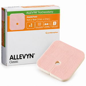 Curativo de Espuma ALLEVYN Traqueostomia Não Adesivo Fenestrado Smith & Nephew