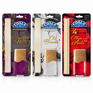 Kit Difusor de Aromas Coala 100ml com 3 Fragrâncias