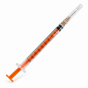 Seringa 1 mL Luer Slip Zero Resíduo com Agulha 13 × 0,45 mm SR