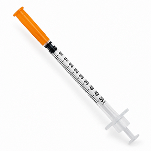 Seringa de Insulina Venper 50UI 0,5ml Agulha Fixa 6mm x 0,25mm