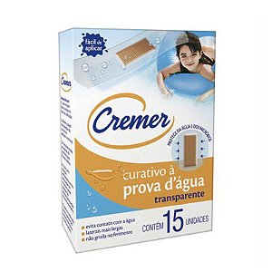 Curativo à Prova D'água Transparente (15un) - Cremer