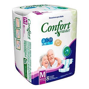 Fralda Geriátrica Confort Master (8UN) - Tamanho M