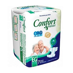 Fralda Geriátrica Confort Master (7UN) - Tamanho EG