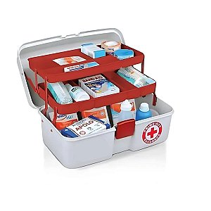 Maleta Primeiros Socorros Cinza - Arqplast