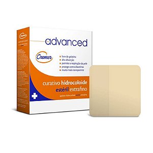 Curativo Hidrocolóide Advanced Extra Fino 10cm x 10cm - Cremer