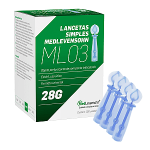 Lanceta para Lancetador 28g (100un) - Medlevensohn