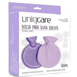 Bolsa para Água Quente Com Capa 800ml - Uniqcare