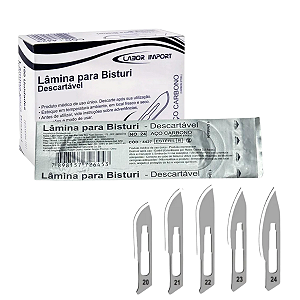 Lâmina de Bisturi Descartável Estéril - Unidade - Labor Import