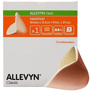 Curativo Allevyn Heel para Calcanhar 10,5cm x 13,5cm Smith & Nephew - 1 Unidade