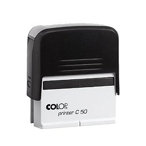 COLOP Printer C50 - P50 Colop Carimbo RETANGULAR Preto 30 X 69 mm (SEM PERSONALIZAÇÃO)