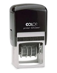 COLOP Printer P52 Datador DATADOR RETANGULAR Preto 20 x 30 mm (SEM PERSONALIZAÇÃO)