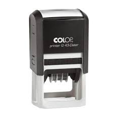 COLOP Q43 DATADOR DATADOR QUADRADO PRETO 43 x 43 mm (SEM PERSONALIZAÇÃO)