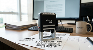 NYKON 355- Preto 40x60 mm (SEM PERSONALIZAÇÃO)