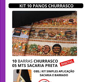 KIT CHURRASCO - P/ 10 PANOS